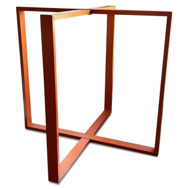 Imagem de Base De Mesa Bolton Em Aço Estilo Industrial Para Tampos de Pedra Vidr