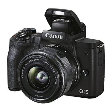 Imagem de Câmera EOS M50 Mark II e Lente EF-M 15-45mm Canon Preta