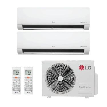 Imagem de Ar Condicionado Bi Split Inverter LG 21.000 Btus (Hi Wall 12.000 + Hi 