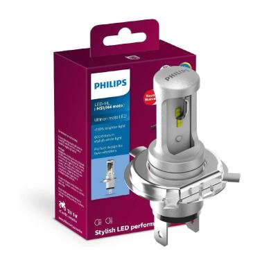 Imagem de Lampada Farol Philips H4 LED Ultinon Moto