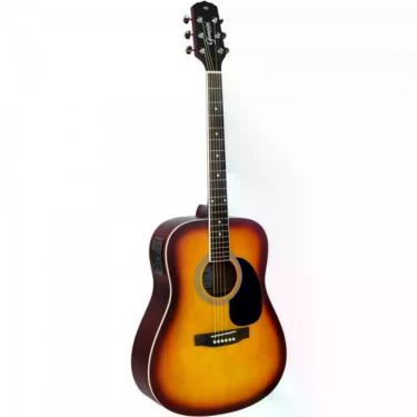 Imagem de Violão Giannini Gd1 Eq Eletroacústico Dreadnought Tobacco Sunburst [f002]