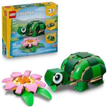 Imagem de LEGO Creator 3em1 Tartaruga com uma FLor Lírio-de-água 31377 (124 Peças)
