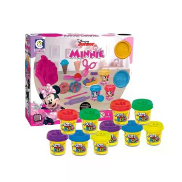 Imagem de Kit Brinquedo Massinha de Modelar Minnie Disney Doceria + 10 Potes de 