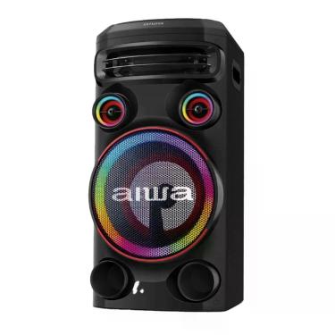 Imagem de Torre de Som Aiwa AWS-T1W-02 1600W Estéreo Bluetooth 5.3 USB Aux RCA FM LED RGB Preto