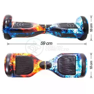 Imagem de Hoverboard Overboard Fogo Gelo Skate Elétrico Ice Fire Nº5