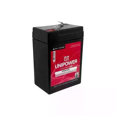 Imagem de Bateria Selada Unipower UP645SEG 6V 4,5Ah Bivolt Compacta e Livre de Manutenção
