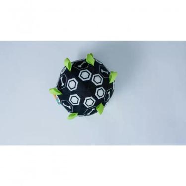 Imagem de Brinquedo para Pets Bola com Pelúcia com Sino para Cães Polipropileno Poliéster Metal Preta 157g
