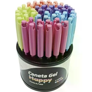 Imagem de Caneta GEL HAPPY 0.7MM 5CORES - Leonora