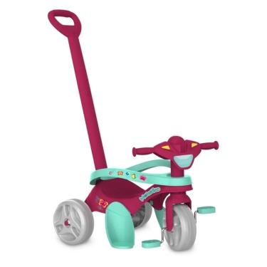 Imagem de Triciclo Motoca Infantil Bandeirante Mototico Passeio E Pedal Flower R