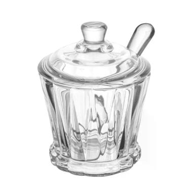 Imagem de Açucareiro Cristal de Chumbo com Tampa e Colher 210ml - Lyor