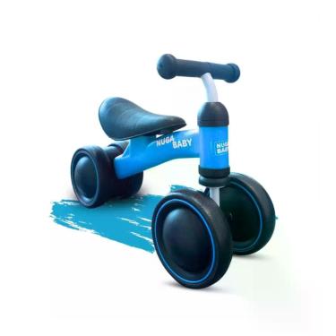 Imagem de Bicicleta Infantil Nuga Sem Pedal 4 Rodas Balance Bike até 25kg Rosa o
