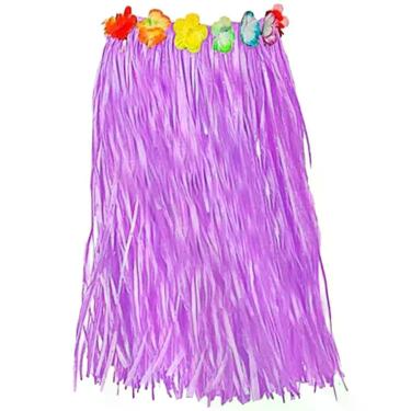 Imagem de Saia Havaiana Hula Hula Lilás - 60cm - Extra Festas