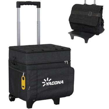 Imagem de Cooler com 50 latas, refrigerador de 30 L com rodas, bolsa térmica com