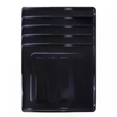 Imagem de Kit Bandeja Esmaltada Para Fornos Embutir 45l - 5 Peças Preto