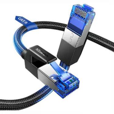 Imagem de Cabo De Rede Rj45 Ugreen Cat8 F/ftp Macho 5 Metros Preto