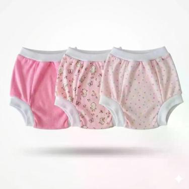 Imagem de kit desfralde calcinha infantil bebê treinamento 03 peças - BABY HOLDE