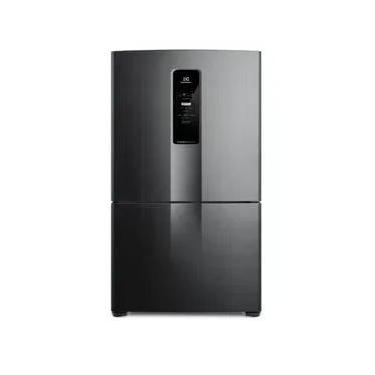 Imagem de Geladeira Electrolux Frost Free Inverter 490L com AutoSense Inverse Black Inox Look (IB7B) 127V 127v