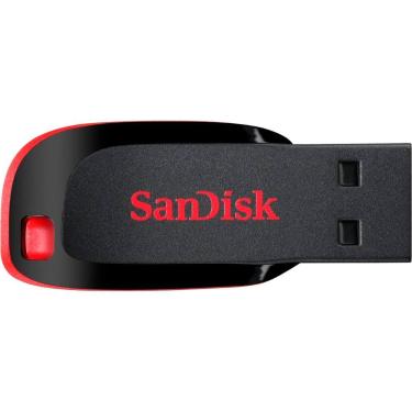 Imagem de Pen Drive Sandisk Cruzer Blade Z50 SDCZ50-128G - 128GB - Preto e Verme