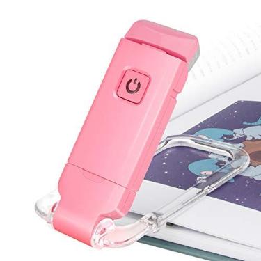 Imagem de BIGLIGHT Luz de leitura de livros âmbar, luzes de leitura de LED, luzes de leitura para livros na cama, luz de livro pequena para crianças, recarregável por USB, 2 brilhos ajustáveis para proteção