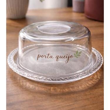 Imagem de Queijeira Acrílica Transparente Com Tampa 20cm Para Mesa Posta E Gelad