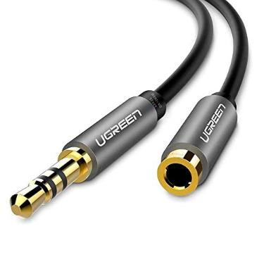 Imagem de U.green Cabo de Áudio 3.5mm Macho Fêmea Cabo de Áudio Extensor Smartphone Tablet Fone Ouvido Conectores Banhado a Ouro Design Redondo Flexível Sem Emaranhados/No Brasil