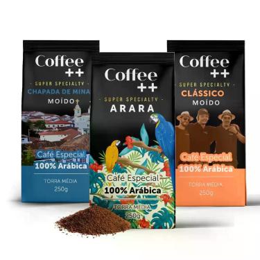 Imagem de Kit 3 Pacotes Café Especial Torrado e Moído Coffee Mais Variedades - C