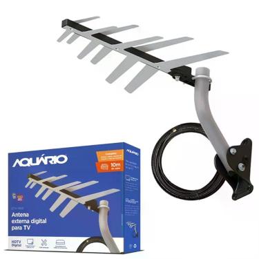 Imagem de Kit Antena Externa Digital Completa Dtv-1500 + Acessórios Aquário - A