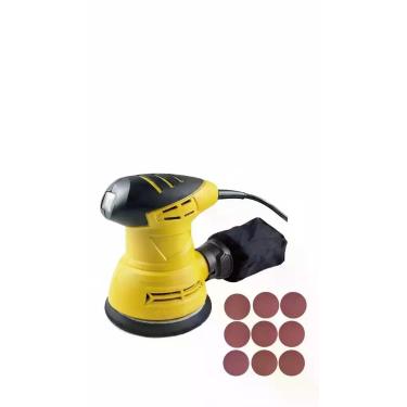 Imagem de Lixadeira Roto Orbital 240w Com 10 Discos De Lixa Pote 220V - Charbs,