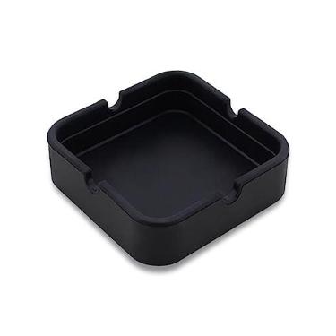 Imagem de Cinzeiro de Silicone Quadrado, Inquebrável, Resistente a Altas Temperaturas, Cinzeiro Decorativo Quadrado
