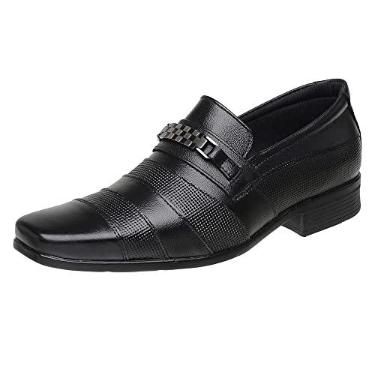 Imagem de Sapato Social Masculino Em Couro Legítimo (Preto 3041, BR, Adulto, Numérico, 37)