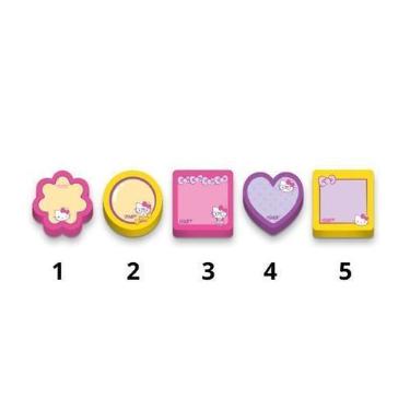 Imagem de Mini Bloco Adesivo Hello Kitty - 50 Folhas - 42x42mm - LeoArte - no-br