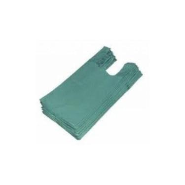 Imagem de Sacola Plástica Reciclada Verde 90x100 Pc 5kg Aprox. 50 Un - Higipack
