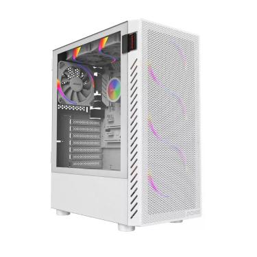 Imagem de Gabinete Gamer Bolter White Ghost Mid Tower Atx com Lateral em Vidro Branco Pcyes