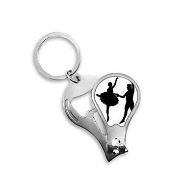 Imagem de Tesoura para cortador de unhas Dueto Dança Sports Performance Dancer Cortador Abridor Chaveiro