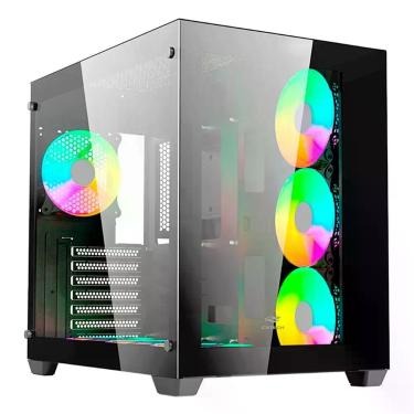 Imagem de Gabinete Gamer C3tech Gaming Aquarius Mt-g910bk, Atx, Usb 3.0, Vidro Temperado - Preto