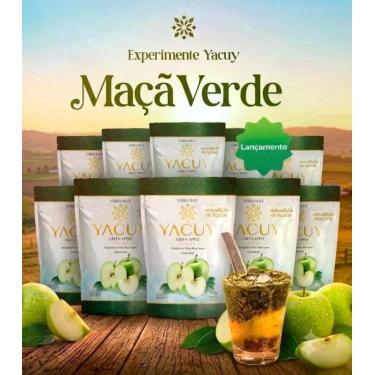 Imagem de Kit 10 Erva Mate para Tererê Maça Verde Yacuy 500g