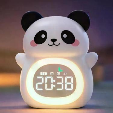 Imagem de Despertador Infantil MASHI Panda com Ruído Branco e Treinador de Sono