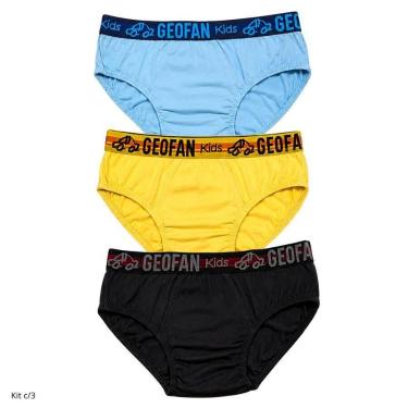 Imagem de Kit c/3 Cueca Infantil Personalizada Geofan, P