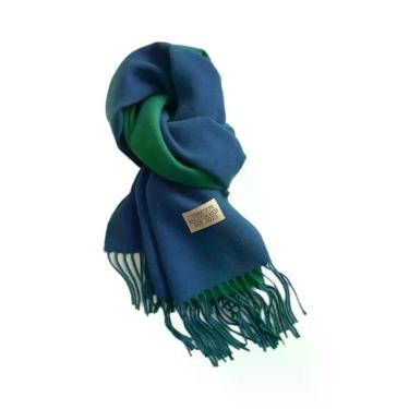 Imagem de Cachecol Feminino De Caxemira Quente Para Inverno, Estilo Coreano, Tri
