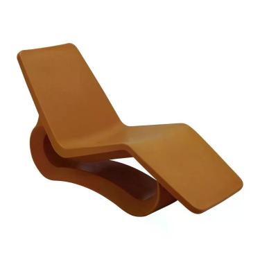 Imagem de Espreguiçadeira Chaise Tramontina Octo Polietileno Amarelo Tucano Furo Tramontina