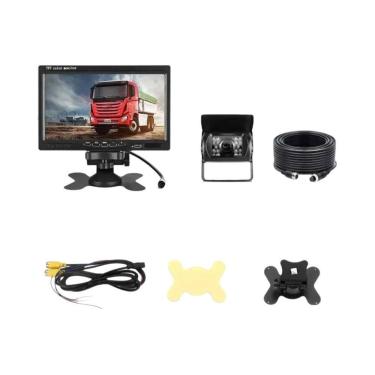 Imagem de Kit De Câmera De Ré Dupla Com Monitor De 7 Polegadas Para Caminhão, Ca