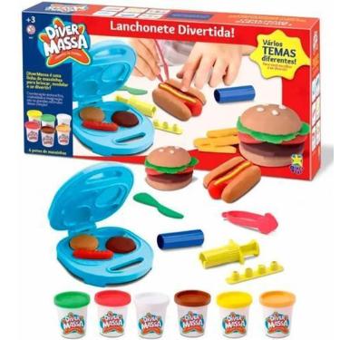 Imagem de Massinha Lanchonete Divertida Diver Massa 8057 - Divertoys