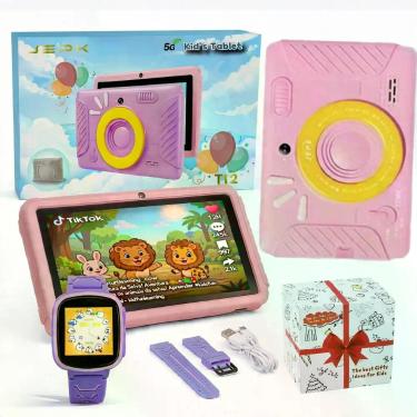 Imagem de Tablet Infantil Kids 64GB/4GB Capa protetora com PlayStore e Controle 