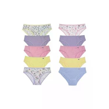 Imagem de Calcinha Miss DelRio Infantil Em Cotton 512222 C/10, Sortido k2, G