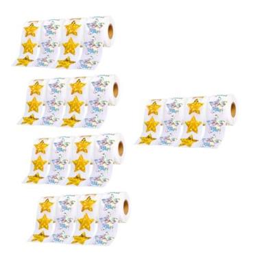 Imagem de Vaguelly 20 Rolos Pentagrama Adesivo Marcação Adesivo De Adesivos Para Crianças Adesivos Infantis Pentagrama Imprime Adesivos Encorajar Adesivos Aluna À Prova D'água Pvc