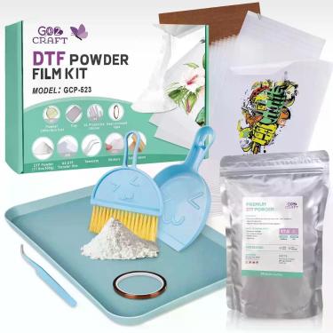 Imagem de Kit de pó de filme de transferência DTF GO2CRAFT 500g para camiseta