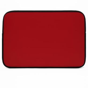 Imagem de Capa para Notebook 15,6 Polegadas com Revestimento em Espuma Antichoque - Compatível com Dell, HP, Lenovo, Acer e Samsung - Proteção Premium Ajustável (Vermelha)