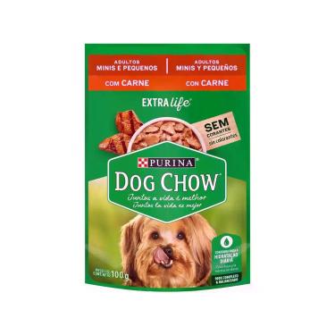 Imagem de Ração Úmida para Cachorro Adulto Sachê Dog Chow - ExtraLife Carne 100g