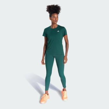 Imagem de Camiseta Adidas Treino 3S Feminina, Verde, Branco, P