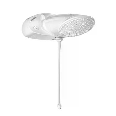 Imagem de Chuveiro Ducha Eletrônica Top Jet Turbo Eletrônico 6800W Instalação de Parede com Pressurizador Integrado Branco
